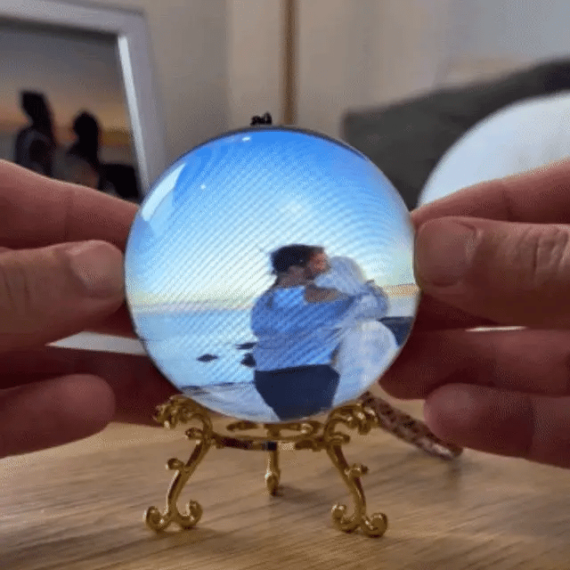 Customizable Video Glass Ball Lamp