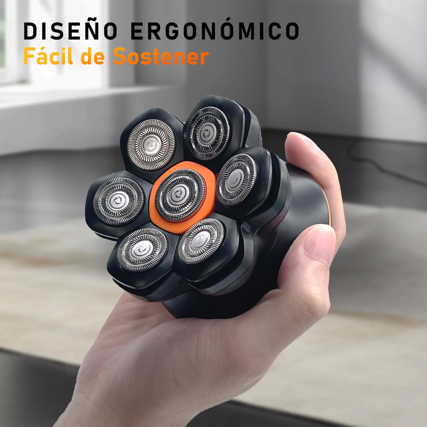 Electric Bald Head Shaver Waterproof Grooming Kit