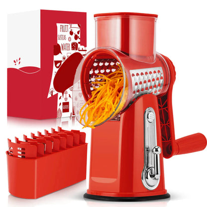 5 in 1 Rotary Cheese Grater Vegetable Slicer