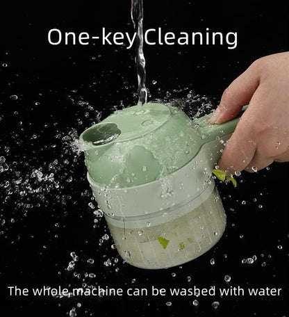 4-in-1 Handheld Electric Vegetable Cutter