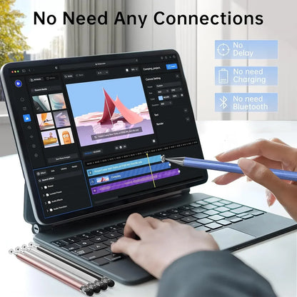 2-in-1 Universal Stylus Pen for Phones & Tablets