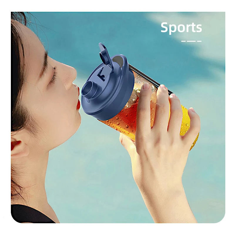 Portable Electric Juicer Blender – Small Household Smoothie Maker with Double Cups & Lids, Rechargeable Mini Juice Machine