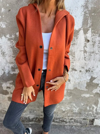 Women’s Hooded Long Sleeve Cardigan Jacket
