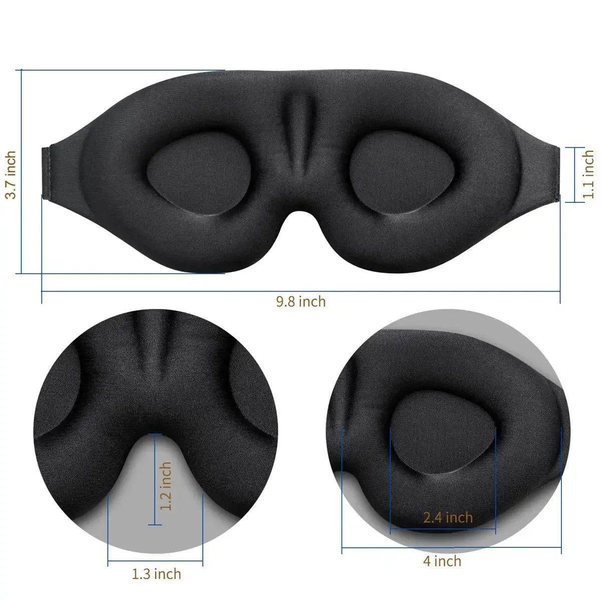 Sleep Mask for Light Blocking & Restful Sleep